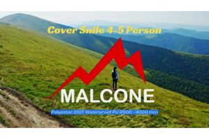 COVER tenda dome 4-5 org Snile Malcone waterproof Polyester 210T PU 2500M (BUKAN TENDA LENGKAP)