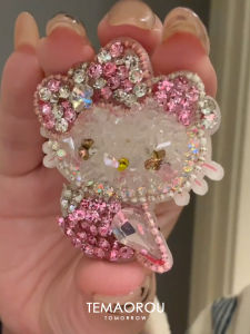 Cute Cat Head BB Clip  out Kuro Rabbit Hair Accessories Womens Fringe Hairpin Fashionable Hair Decorations