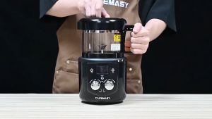 Máy rang hạt cà phê công nghệ gia nhiệt không khí nóng không khói thương hiệu Cafemasy CCR-305D - Hàng Nhập Khẩu