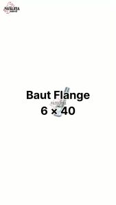 Baut Bolt Flange M6x40-M 6 X40-6x40-6 x 40 K 8-K8 Kunci 8