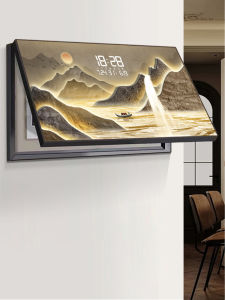 New Chinese Style Large Size Decorative Clock Painting Wealth Bringing Lunar Calendar Electricity Meter Box Restaurant Cover Art