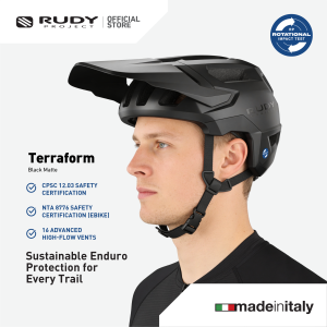 Rudy Project Terraform Helmet – Black Matte Road Cycling Biking Bike Helmet