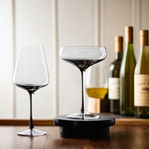 Black Cocktail Glass Whiskey Wine Champagne Cup Crystal Glass Beverage Cupbar Accessories G9057 Single Piece Cocktail Cup