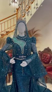 Sutrisno kebaya - Dress Ekor Mewah Kebaya Pengantin Terbaru Lengan Terompet Kebaya Pengantin
