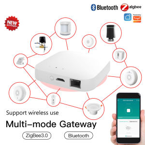 MOES Tuya ZigBee Smart Gateway Hub Smart Home Bridge Smart Life APP Wireless Remote Controller Works with Alexa Google Home