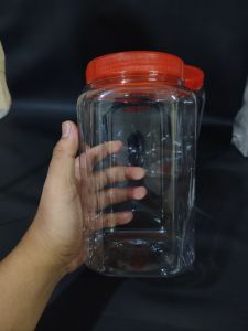 Toples Plastik Kotak 2 Liter / Toples Ikan Cupang - Multifungsi