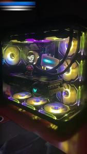 kebidumei | Bộ Điều Khiển Quạt ARGB PWM 3 Trong 1 KEBIDUMEI 1 Ra 9 Cổng 5V 3 Chân Dành Cho Quạt Case PC Hệ Thống Làm Mát Tốc Độ Cao