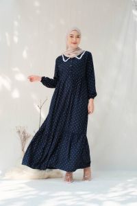GAMIS POKY MAXI DRESS - RAYON PREMIUM BUSUI - KERAH RENDA