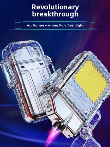 [Buying] Multifunctional Electric Arc Lighter with Light Portable Lighting Lamp Work Light Power Torch