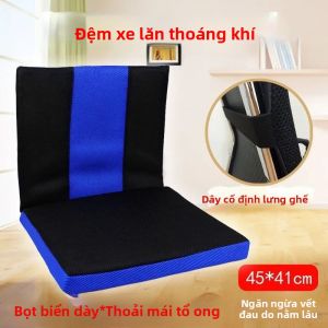Đệm Tựa Lưng Xe Lăn Thoáng Khí Chống Trơn Trượt Hỗ Trợ Tư Thế Đệm Ghế Cho Người Già Đa Năng Hình Chữ Nhật Chất Liệu Mút Nhớt