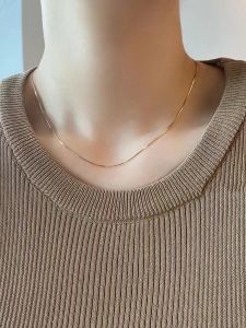 Classic High-Quality Snake Bone Chain Necklace Womens Luxury Minimalist Choker Advanced Sense Accessory Clavicle Chain