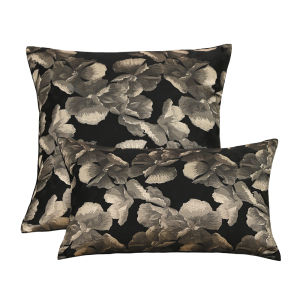 BUYNOW Black Dutch Velvet Colorful Hemp Jacquard Print Pillowcase Vintage Pastoral Lace Sofa Cushion Cover Home Bedroom Decor