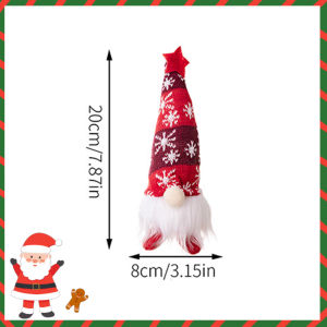 2025 New Christmas & New Year Glowing Snowflake Knitted Doll - Gnome Decoration Ambience Lamp Long-Lasting Battery Kids Holi