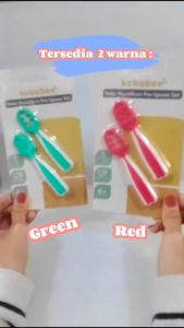 KOKOBEE Pre Spoon SET / Training spoon / BLW / Dips Glacier spoon /sendok bayi/ sendok makan bayi / alat makan bayi
