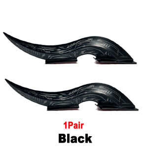 1Pair 32 LED Light Modes Dragon Horn Car Roof Fins Touch Dimmable Auto Decoration Universal Car Exterior Accessory