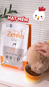 Thức ăn hạt mềm Zenith cho chó trưởng thành Túi 3kg/1.2kg vị thịt gà giúp cơ bắp săn chắc tiêu hoá khoẻ giảm mùi hôi