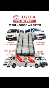 TOYOTA HIACE GENUINE 17801-30060 ENGINE AIR FILTER COMMUTER GL GRANDIA SUPER GRANDIA LXV 2005-2018