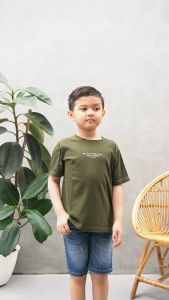 Lily And Clark Kaos Anak Laki-Laki Stylish Warna Hijau Army Yang Keren KLC44