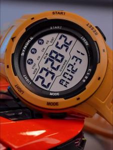 SYNOKE Men Digital Watch Sports Watches Timing Function Alarm Clock Waterproof 50M Digital Watch Military Clock Large Screen