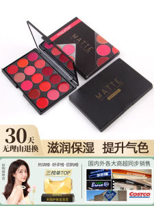 Miss Rose 15 Colors Lipstick Palette Long-lasting Studio Makeup Artist Professional Children Students Lip Makeup Natural Stereo