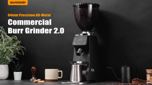 Máy xay hạt cà phê Espresso chuyên nghiệp lưỡi dao Flat Burr 64mm thương hiệu Anh Quốc Shardor BD-CG305 100 chế độ xay - Công suất 350W - Hàng nhập khẩu