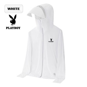 PLAYBOY Ice silk summer sunscreen jacket for mens outdoor UV protection jacket with eye protection multi-color jacket