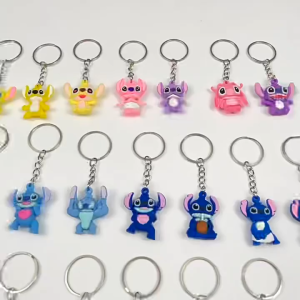 【Local Seller】Creative Cartoon Stitch Keychain Bag Key Charm Pendant Birthday Gift Archaeological Doll Car Key Chain