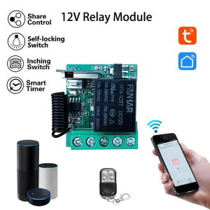 MODULE CÔNG TẮC MINI WIFI 12V CÓ VỎ CÁCH ĐIỆN ỨNG DỤNG CHO KHÓA ĐIỆN TỪ CỔNG CỬA KIỂM SOÁT RA VÀO