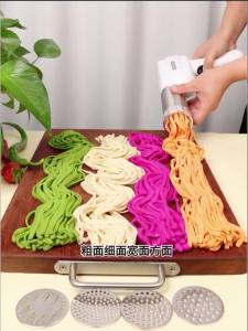Noodle Maker hine Pasta Maker Pasta Noodle Maker hine Noodles Pasta Roller Cutter Pasta Maker hine Rechargeable Noodle Pulling hine Handheld Pressure Household Noodle  Import hine New Full Noodle Press