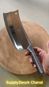 มีดตราผีเสื้อ อรัญญิกไทย มีดปังตอ มีดสับกระดูก มีดทำครัว มีดครัว มีดอีโต้ มีดปังตอสแตนเลสเนื้อแข็งพิเศษ