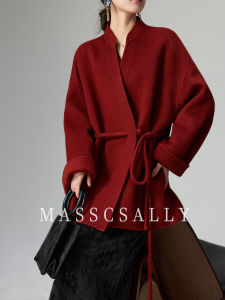 MASSCSALLY | High-Quality Chinese-Style Woolen Coat