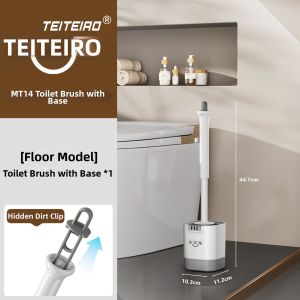 TEITEIRO | Flexible Long Handle Corner Reach Toilet Brush