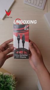 VYATTA LED POWER DISPLAY CABLE LIGHTNING TYPE C VOOC IPHONE SAMSUNG OPPO REALME
