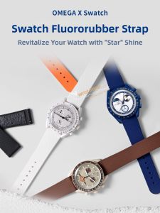 WANSHILI | Snoopy Collaboration Omega Swatch Fluoro Rubber Nylon Strap