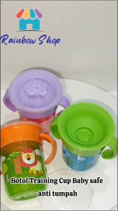 Botol Training Cup Baby Safe Anti Tumpah Sudah Termasuk Handle