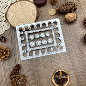 1pc Garland Frame Metal Cutting Dies Mold for DIY Scrapbooking Greeting Paper Card Diary Decoration Stencil Embossing Template