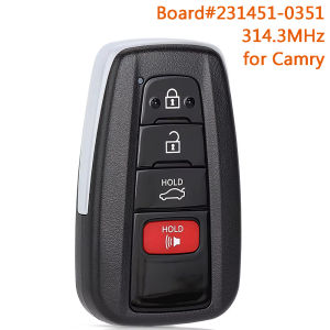 DIYKEY 231451-0351 314.3MHz Remote Car Key Fob for Toyota Avalon 2019 2020 2021 Camry 2018 2019 2020 2021 2022 2023 HYQ14FBC