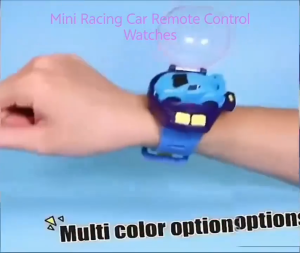 RC Racing Kids Mini Racing Car Remote Control Watches Toy USB Charge Jam Tangan Keret 2.4G Independent Signal Holiday gift
