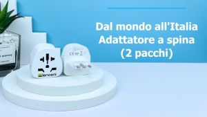 Bộ chuyển đổi LENCENT 2 X World to Italy Vietnam to Italy Universal Adaptor Bộ chuyển đổi cắm cắm Adaptor