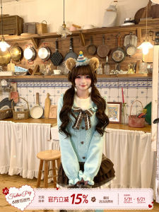 Cute Color-blocked Fake Two-Piece Sweater Knitwear