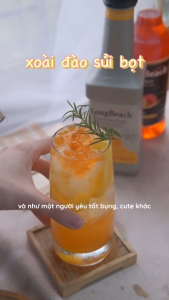 Siro Cô Đặc Hương Đào - LongBeach Peach Syrup 740ml