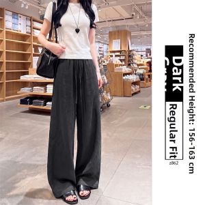 YAYANGREN | White Summer Lightweight Cotton Linen Wide Leg Pants