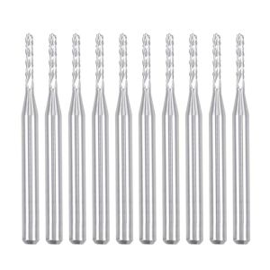 LIUMILAC CNC and For PCB Compatible Set of Ten High Performance Carbide Drill Bits