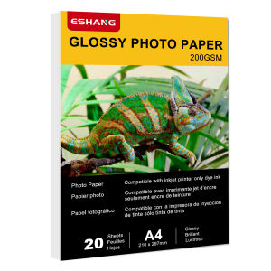 20/100 sheets 3R/4R/5R/A4 Glossy Photo Paper for Inkjet Printer Bright Color Suitable for Photography Family Festivals