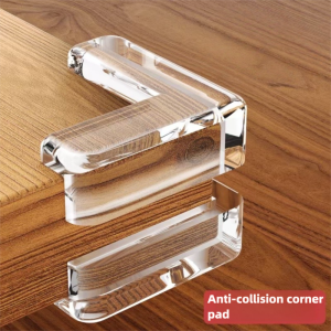 Transparent table corner protective pad anti-collision wrap corner silicone & glass & furniture sharp corner protective pad