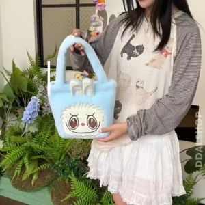 Handbag Anak Cewek Tas Tenteng Tangan - Boneka Labubu - Small Hand Bag Wanita - Size Kecil