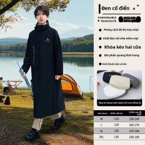 KeyRu | Áo Mưa Dài Tay Chống Thấm có Khả năng Thoáng Khí cho Người Lớn