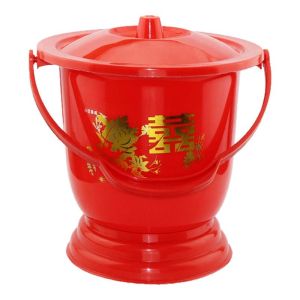 Portable Plastic Urinal Bucket for Women Thickened And Heightened Night Urinal Bucket with Lid Adult Home Use Urinal Bucket
