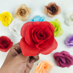 [1 PCS] Kuntuman Rose Mawar SJ - Kelopak Bunga Mawar Artificial Satuan PCS Dekorasi/grosir/import/bunga kain Artificial Import Berkualitas