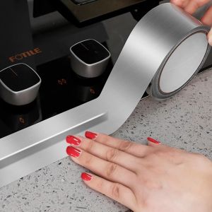 High Temperature Resistant Sealing Insulation Aluminum Foil Tape Sink Gap Waterproof Tape Bathroom Kitchen Accessories